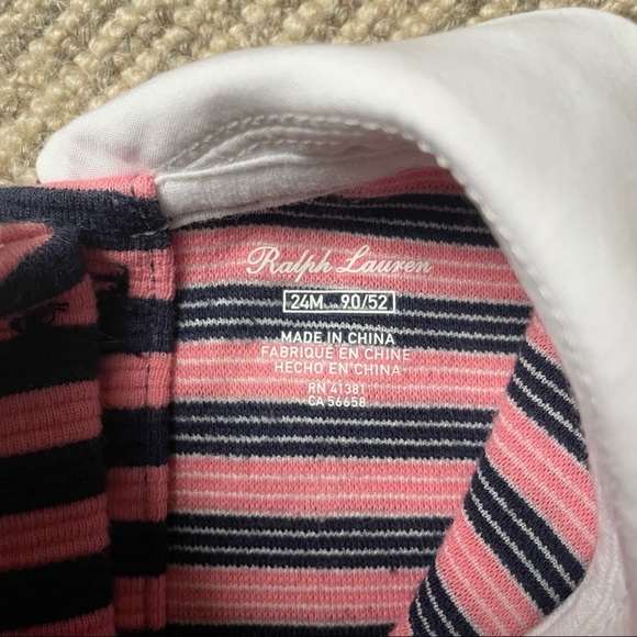 Ralph Lauren Stripe Dress w Peter Pan Collar - Picture 3 of 5